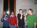 The 2008 Genesis team takes their own DNA samples