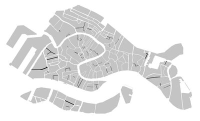 Known filled in canals in Venice