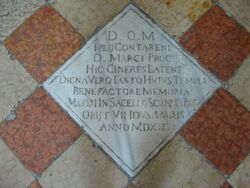 A smaller tomb marker